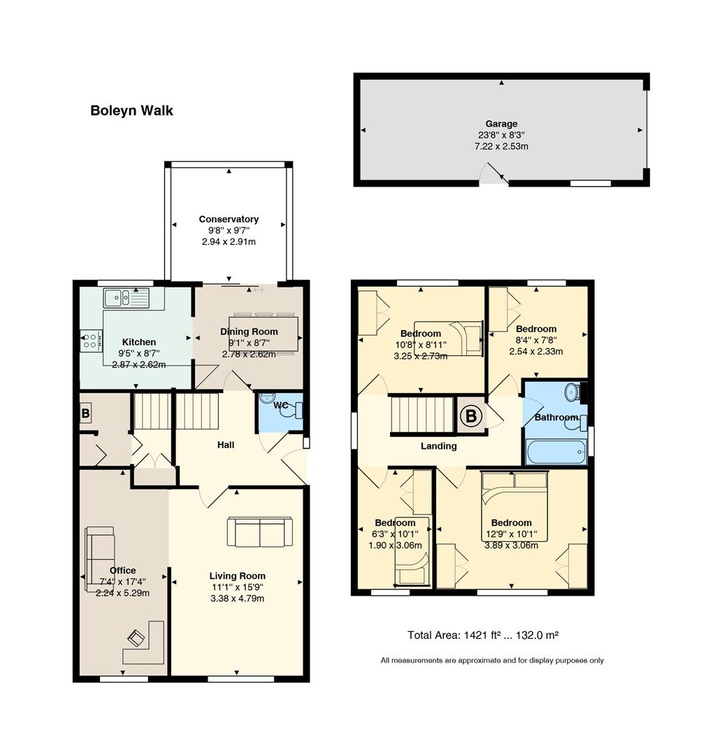 Floorplan for Boleyn Walk, Penylan, Cardiff